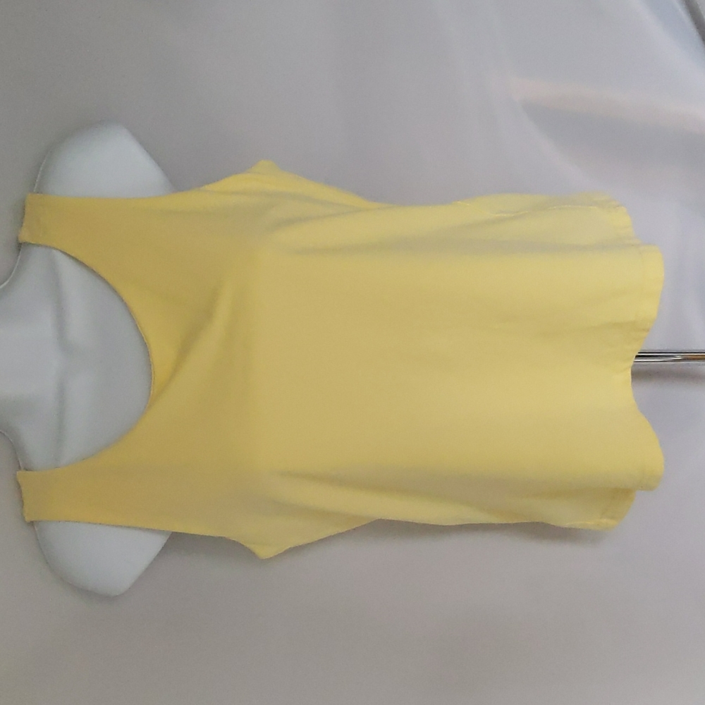 Sleeveless Yellow Tank Top